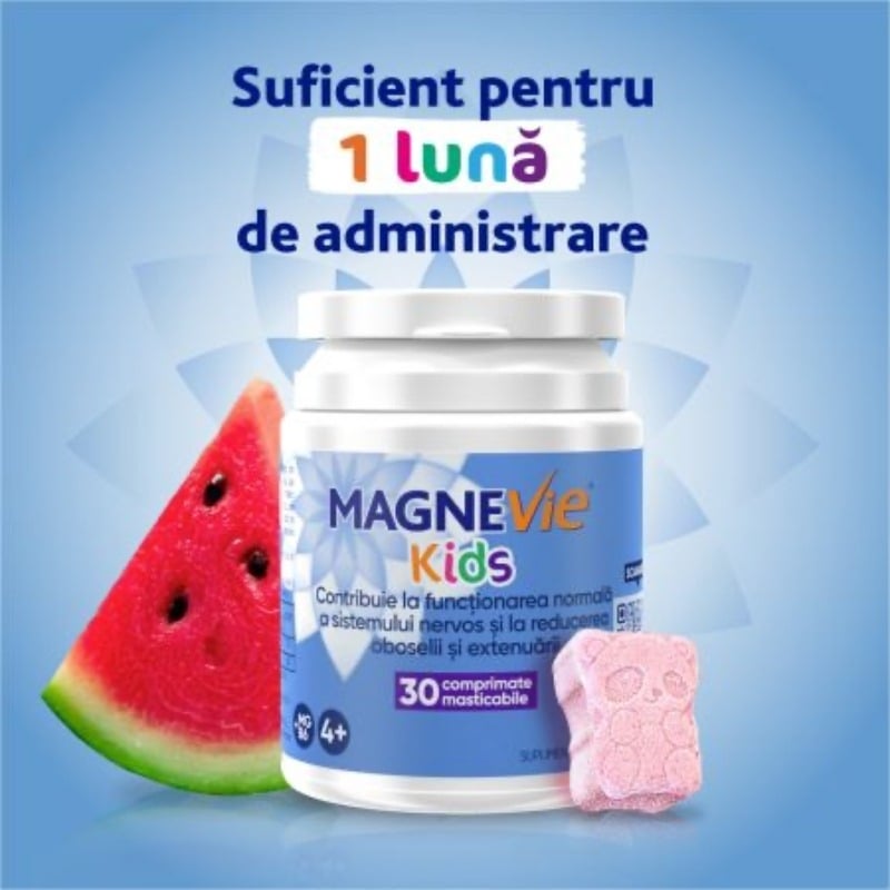 MagneVie Kids, 30 comprimate masticabile, Sanofi MagneVie Kids, 30 comprimate masticabile, Sanofi