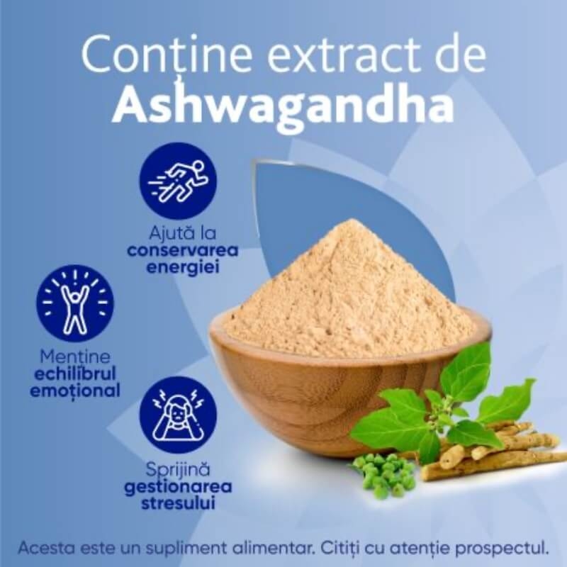 MagneVie Stress Resist Ashwagandha, 30 comprimate filmate, Sanofi MagneVie Stress Resist Ashwagandha, 30 comprimate filmate, Sanofi