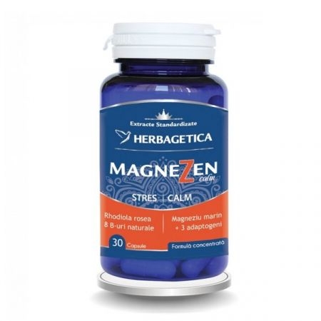Magnezen Stres Calm, 30 capsule, Herbagetica Magnezen Stres Calm, 30 capsule, Herbagetica