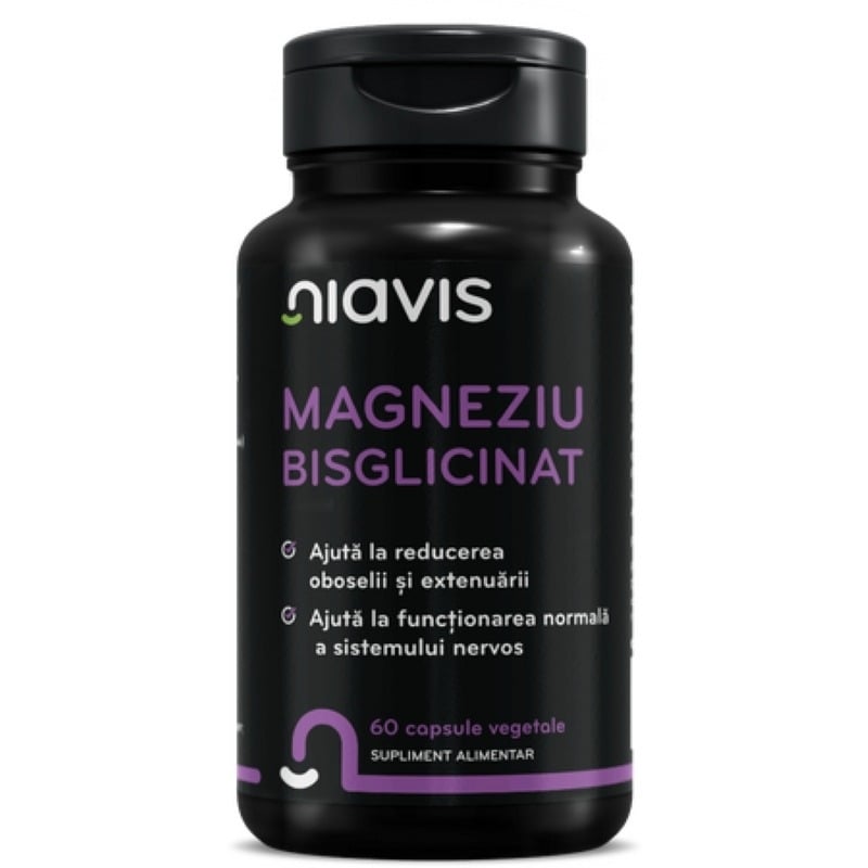 Magneziu Bisglicinat, 60 capsule, Niavis