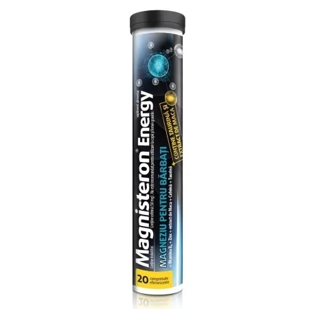 Magnisteron Energy, 20 comprimate efervescente, Aflofarm Magnisteron Energy, 20 comprimate efervescente, Aflofarm