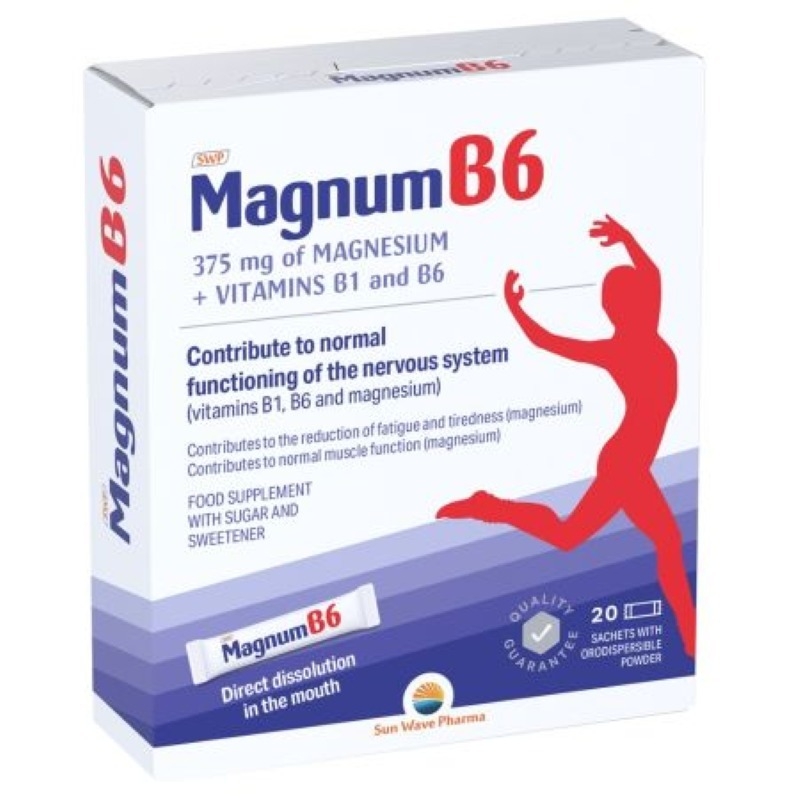 Magnum B6, 20 plicuri, Sun Wave Pharma Magnum B6, 20 plicuri, Sun Wave Pharma