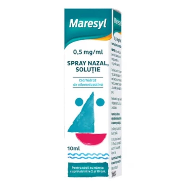 Maresyl spray nazal pentru copii, 0.5 mg/ml, 10 ml, Dr. Reddys Maresyl spray nazal pentru copii, 0.5 mg/ml, 10 ml, Dr. Reddys