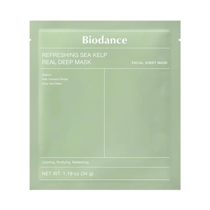 Masca Cu Alge Marine Refreshing Sea Kelp Real Deep Mask, 34 g, Biodance Masca Cu Alge Marine Refreshing Sea Kelp Real Deep Mask, 34 g, Biodance