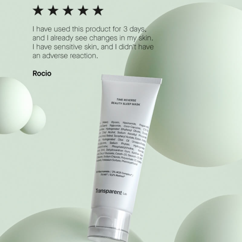 Masca De Noapte Anti-Aging Cu Niacinamide Si Retinol, 75 ml, Transparent Lab Masca De Noapte Anti-Aging Cu Niacinamide Si Retinol, 75 ml, Transparent Lab
