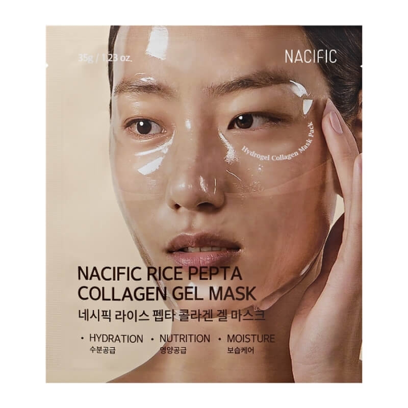 Masca Hidrogel Pentru Elasticitate Rice Pepta Collagen, 35 g, Nacific Masca Hidrogel Pentru Elasticitate Rice Pepta Collagen, 35 g, Nacific