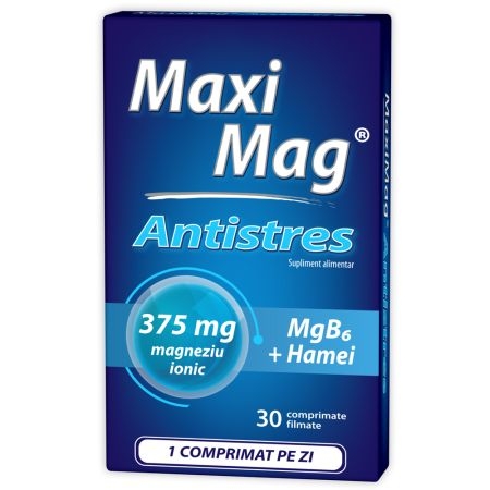 MaxiMag Antistres 375 mg, 30 comprimate, Zdrovit MaxiMag Antistres 375 mg, 30 comprimate, Zdrovit