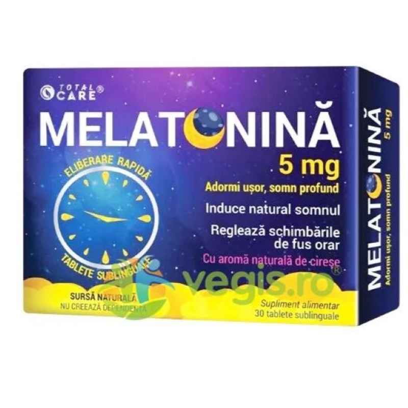 Melatonina 5 mg, 30 tablete sublinguale, Cosmo Pharm Melatonina 5 mg, 30 tablete sublinguale, Cosmo Pharm