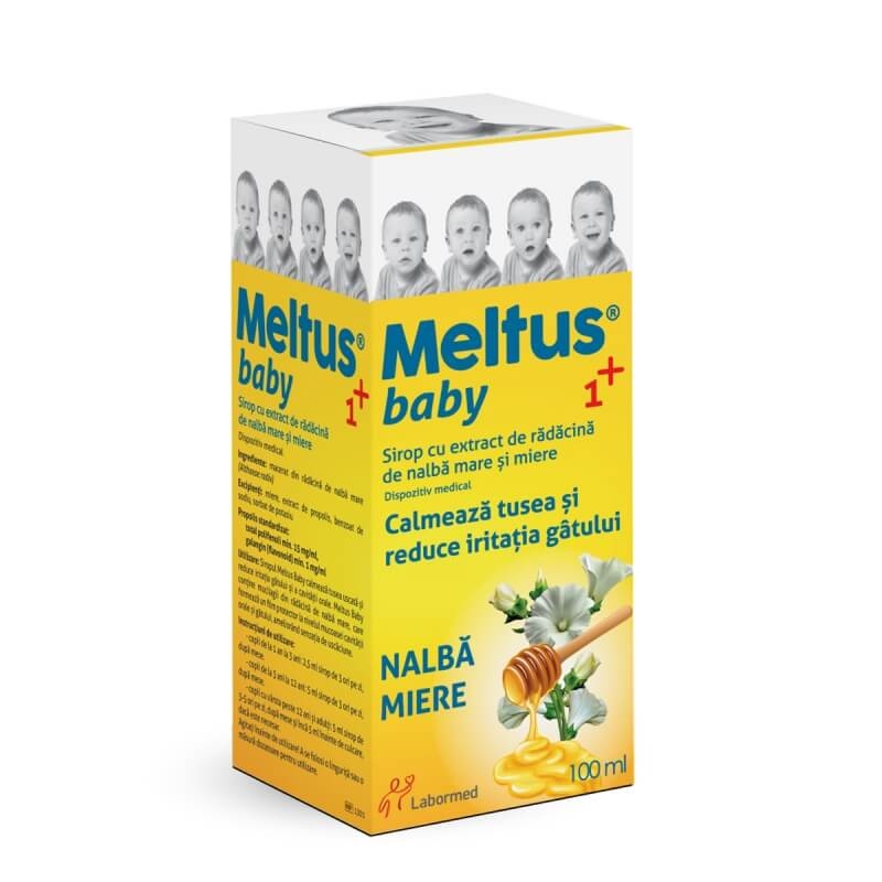 Meltus Baby sirop cu miere, propolis si extract de nalba mare, 100 ml, Labormed Meltus Baby sirop cu miere, propolis si extract de nalba mare, 100 ml, Labormed