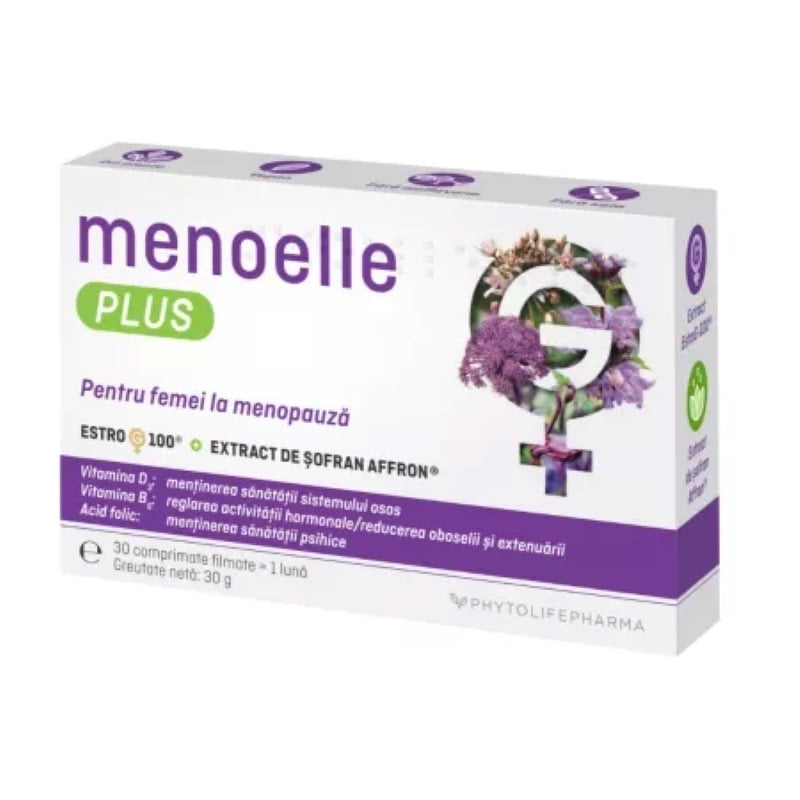 Menoelle Plus, 30 comprimate, Phytolifepharma Menoelle Plus, 30 comprimate, Phytolifepharma