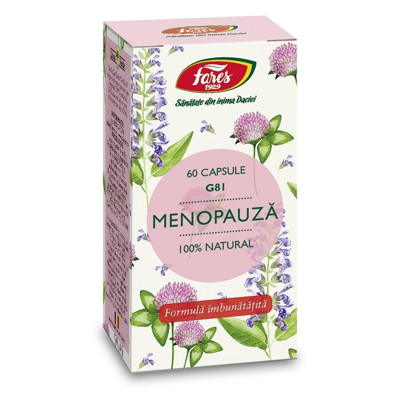 Menopauza G81 60caps, Fares Menopauza G81 60caps, Fares