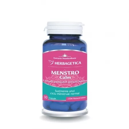 Menstrocalm, 30 capsule, Herbagetica Menstrocalm, 30 capsule, Herbagetica