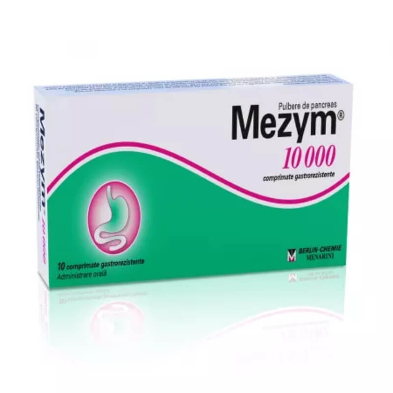 Mezym 10000, 10 comprimate, Berlin-Chemie Ag Mezym 10000, 10 comprimate, Berlin-Chemie Ag