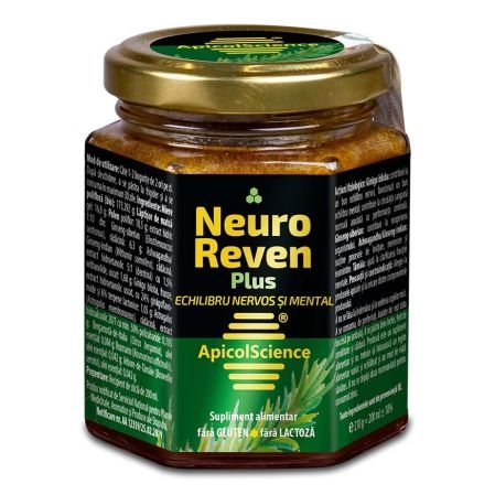 Miere poliflora Neuro Reven Plus, 200 ml, ApicolScience