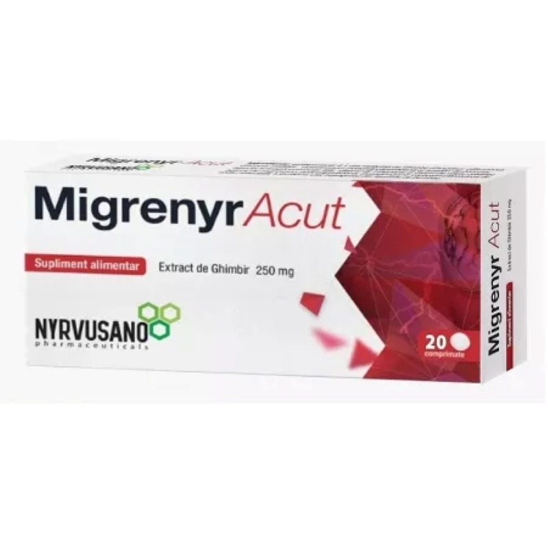 Migrenyr Acut, 20 comprimate, Nyrvusano Migrenyr Acut, 20 comprimate, Nyrvusano