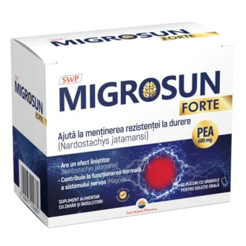 Migrosun Forte, 30 plicuri, Sun Wave Pharma Migrosun Forte, 30 plicuri, Sun Wave Pharma