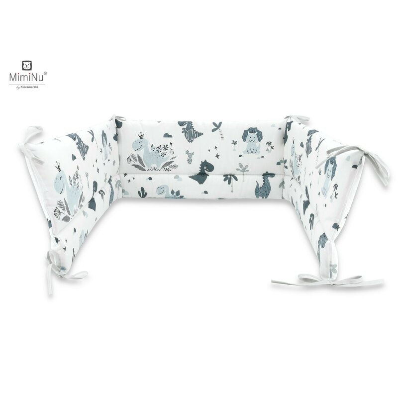 MimiNu - Aparatoare patut 120X60 cm, Dino Granat MimiNu - Aparatoare patut 120X60 cm, Dino Granat