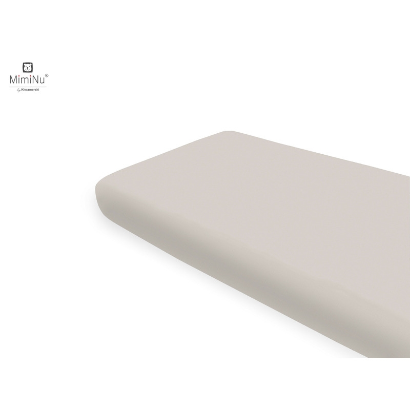 Miminu - Cearceaf cu elastic, Din bumbac certificat Oeko Tex Standard 100, Pentru pat 160x80 cm, Colectia Royal, Beige Miminu - Cearceaf cu elastic, Din bumbac certificat Oeko Tex Standard 100, Pentru pat 160x80 cm, Colectia Royal, Beige
