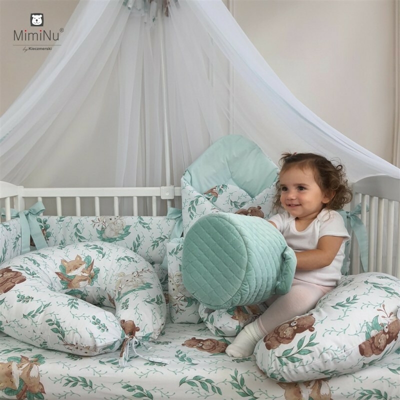 MimiNu - Lenjerie patut 3 piese, Cu cearceaf 120x60 cm, Din bumbac certificat Oeko Tex Standard 100, Cu pilota si husa pilota, 135x100 cm, Lulu Natural MimiNu - Lenjerie patut 3 piese, Cu cearceaf 120x60 cm, Din bumbac certificat Oeko Tex Standard 100, Cu pilota si husa pilota, 135x100 cm, Lulu Natural