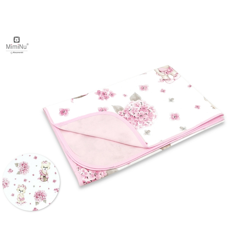 Paturica moale cu doua fete, Dimensiune 75x100 cm, Din bumbac certificat Oeko Tex Standard 100, Design, Pink Ballerina, MimiNu Paturica moale cu doua fete, Dimensiune 75x100 cm, Din bumbac certificat Oeko Tex Standard 100, Design, Pink Ballerina, MimiNu