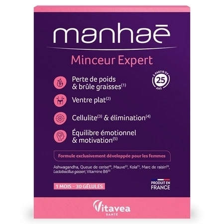 Minceur Expert, 30 capsule vegetale, Manhae Minceur Expert, 30 capsule vegetale, Manhae