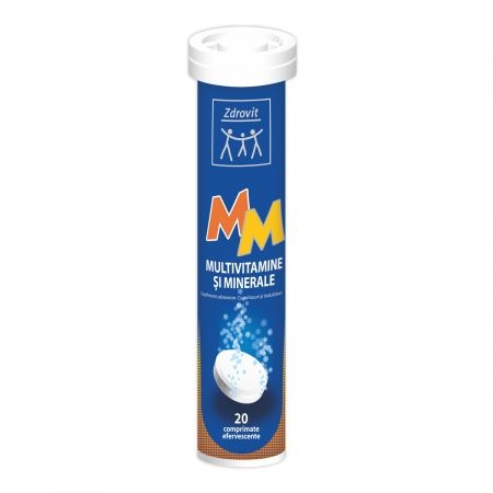 Multivitamine si Minerale, 20 comprimate efervescente, Zdrovit Multivitamine si Minerale, 20 comprimate efervescente, Zdrovit