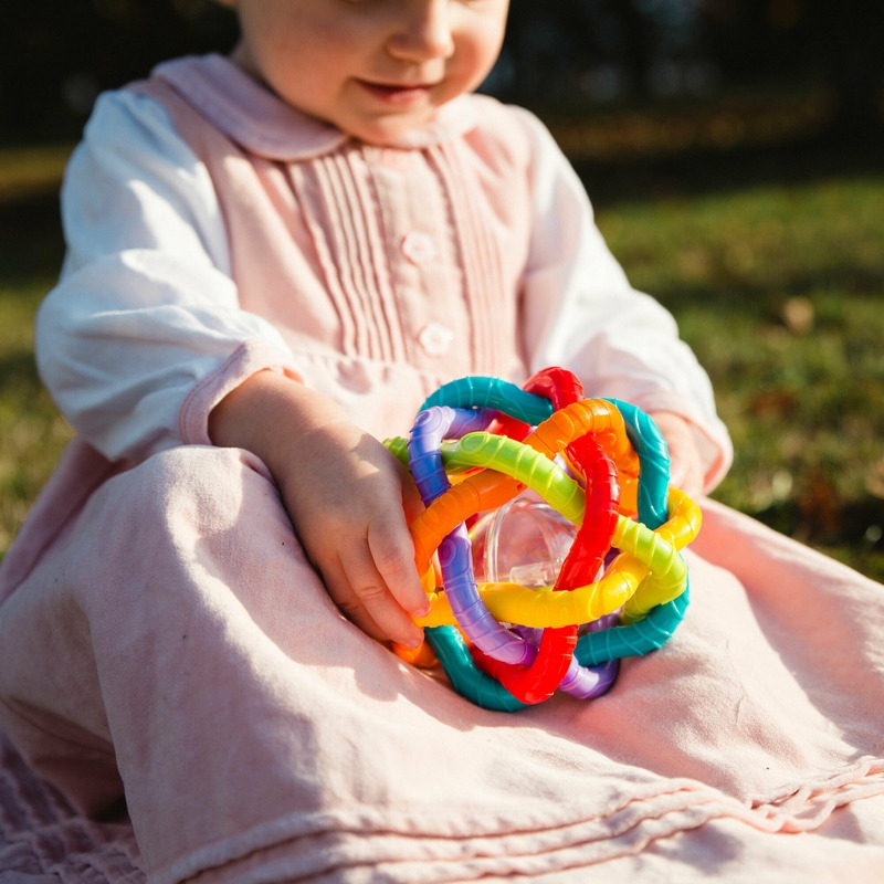 Minge cu activitati, Playgro, Pentru bebelusi, Cu zornaitoare, Dimensiune mare, Bendy Ball Minge cu activitati, Playgro, Pentru bebelusi, Cu zornaitoare, Dimensiune mare, Bendy Ball