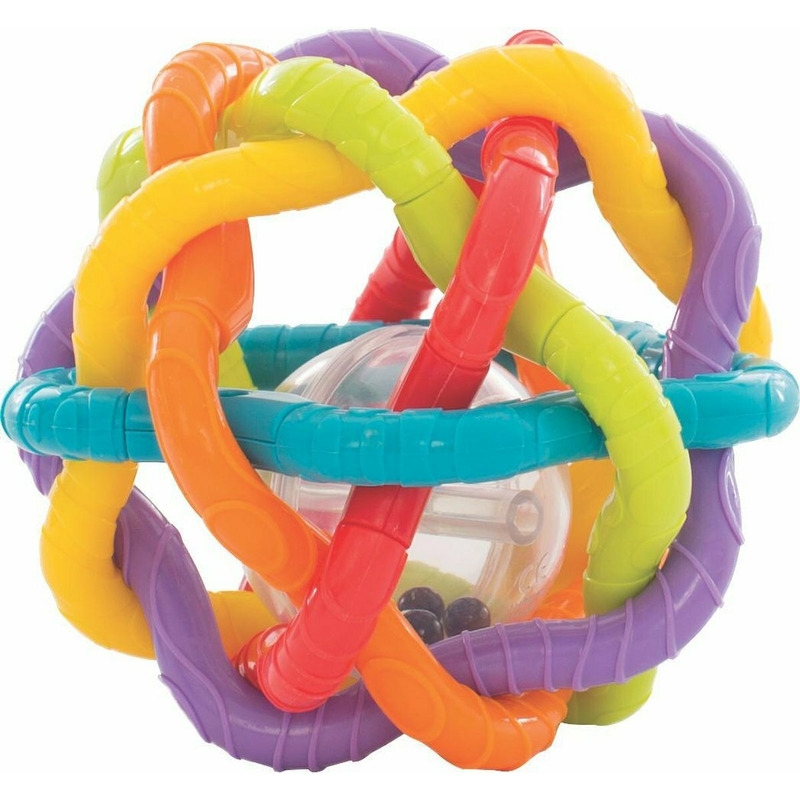 Minge cu activitati, Playgro, Pentru bebelusi, Cu zornaitoare, Dimensiune mare, Bendy Ball Minge cu activitati, Playgro, Pentru bebelusi, Cu zornaitoare, Dimensiune mare, Bendy Ball