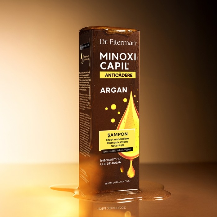 Sampon impotriva caderii parului Minoxicapil Argan, 200 ml, Doctor Fiterman Sampon impotriva caderii parului Minoxicapil Argan, 200 ml, Doctor Fiterman
