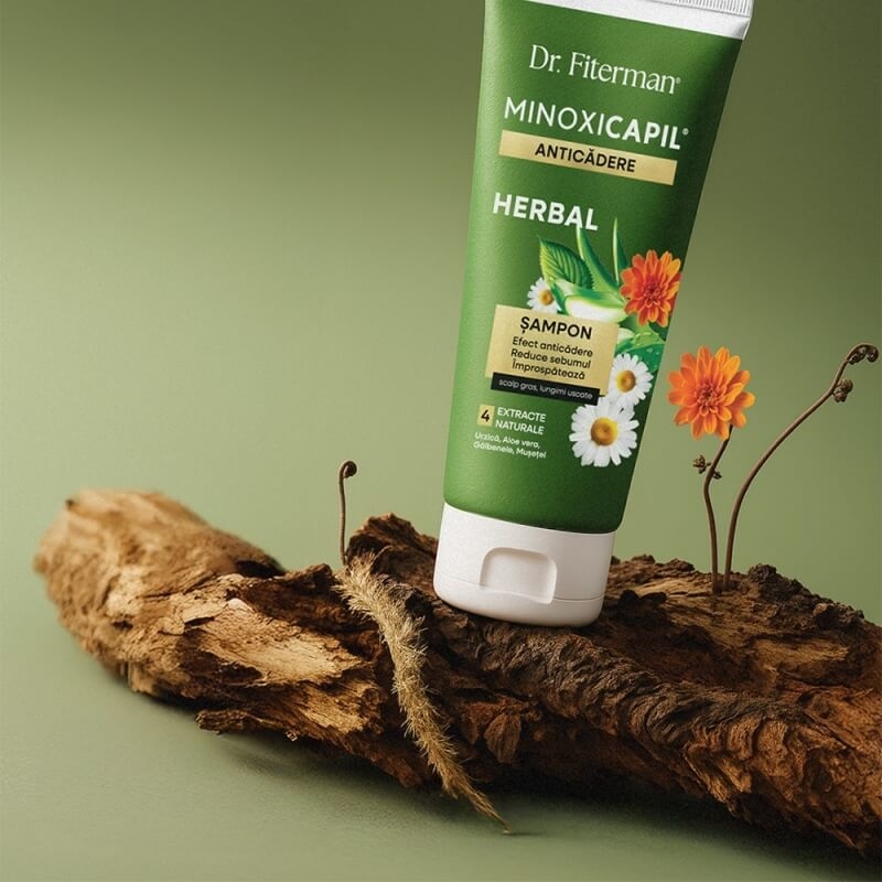 Sampon impotriva caderii parului Minoxicapil Herbal, 200 ml, Doctor Fiterman Sampon impotriva caderii parului Minoxicapil Herbal, 200 ml, Doctor Fiterman