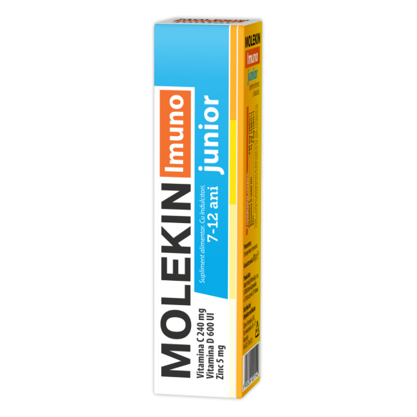 Molekin Imuno Junior, 20 comprimate efervescente, Zdrovit Molekin Imuno Junior, 20 comprimate efervescente, Zdrovit