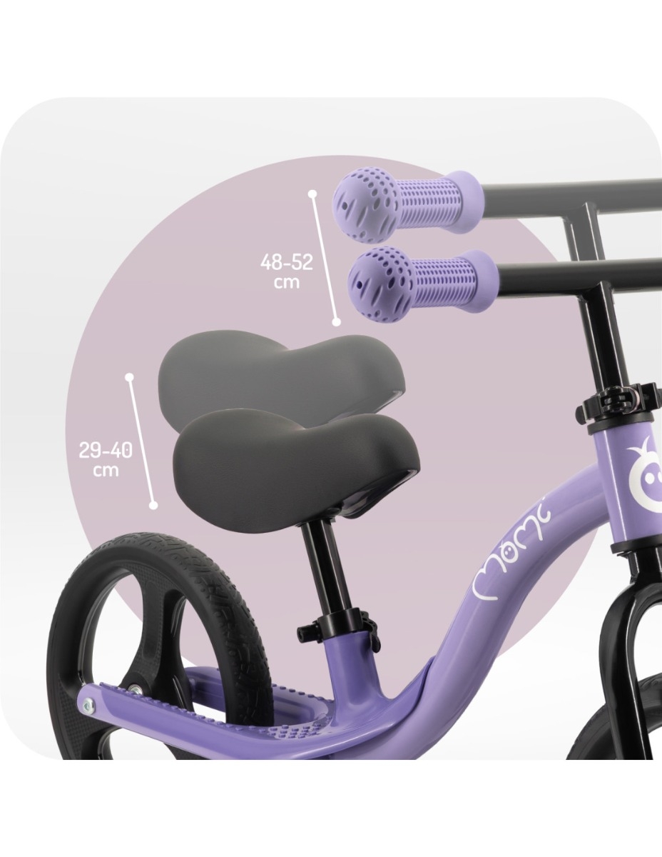 Bicicleta fara pedale cu roti led , Momi Isoka - Purple Bicicleta fara pedale cu roti led , Momi Isoka - Purple