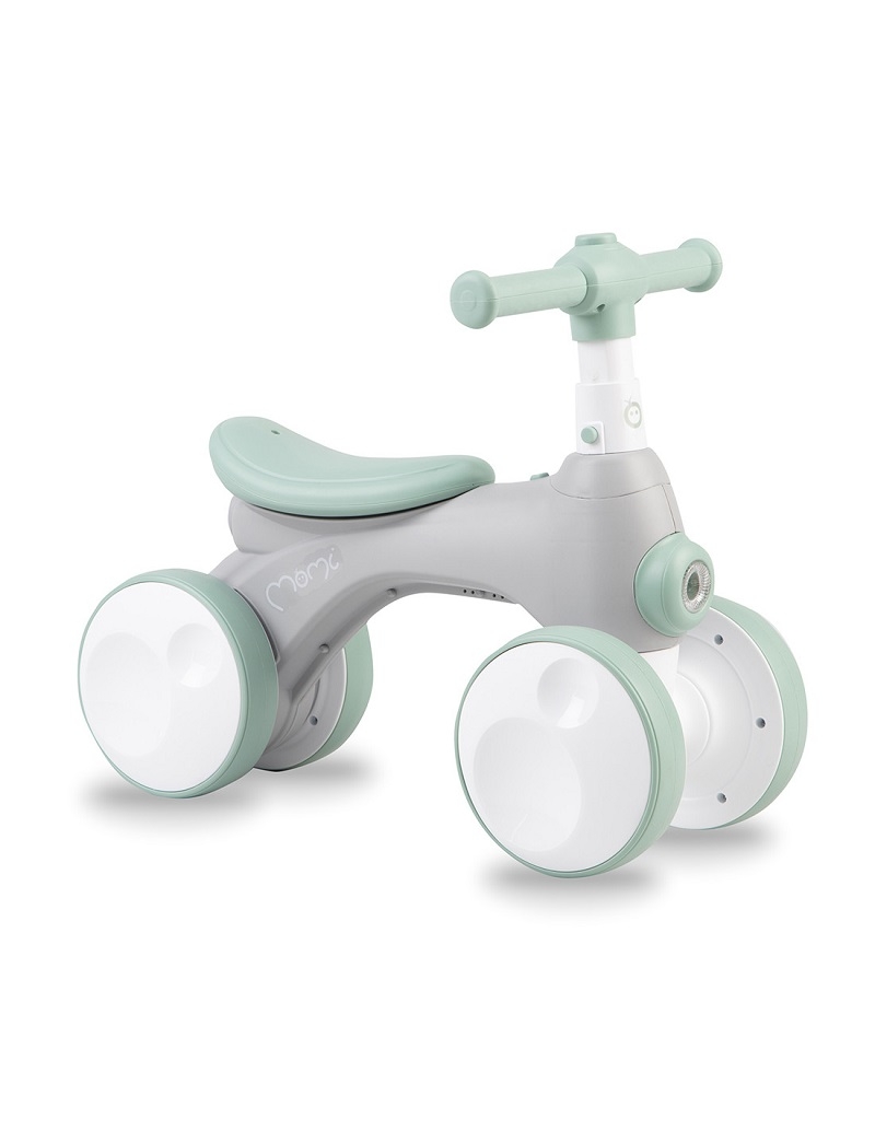Bicicleta cu lumini, sunet si difuzor de balonase, Momi Tobis - Grey Bicicleta cu lumini, sunet si difuzor de balonase, Momi Tobis - Grey