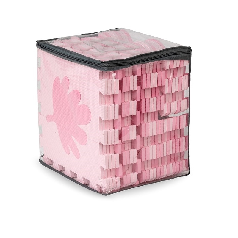 Covoras de joaca Puzzle 150x150 cm, Momi Zawi - Pink Covoras de joaca Puzzle 150x150 cm, Momi Zawi - Pink