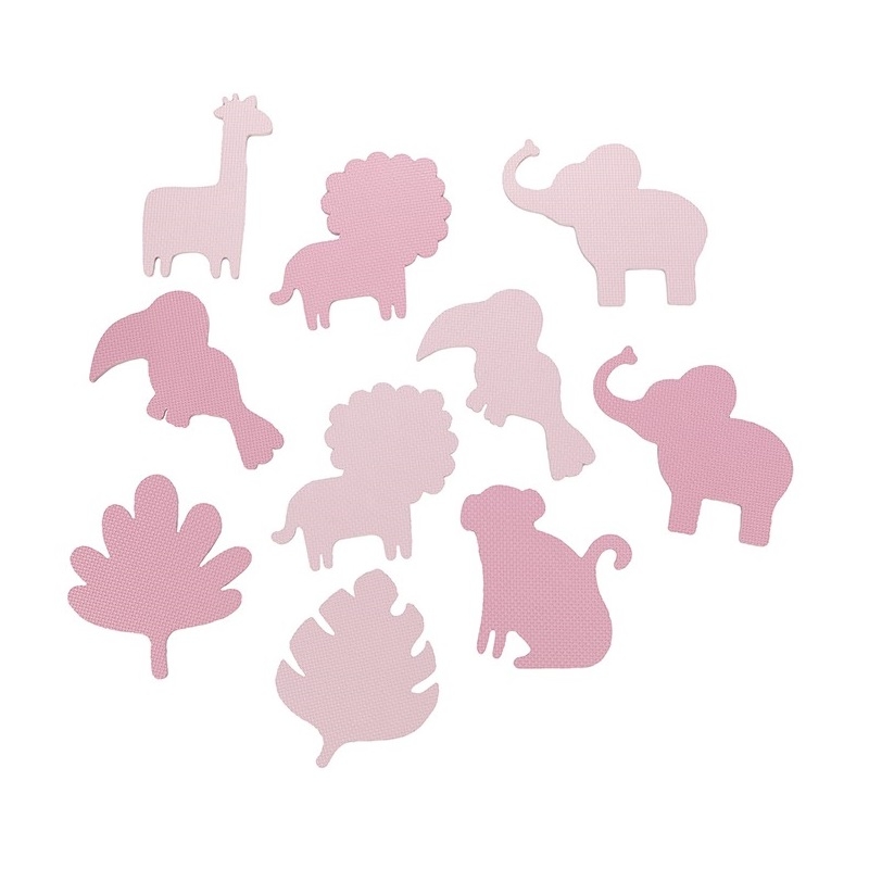 Covoras de joaca Puzzle 150x150 cm, Momi Zawi - Pink Covoras de joaca Puzzle 150x150 cm, Momi Zawi - Pink
