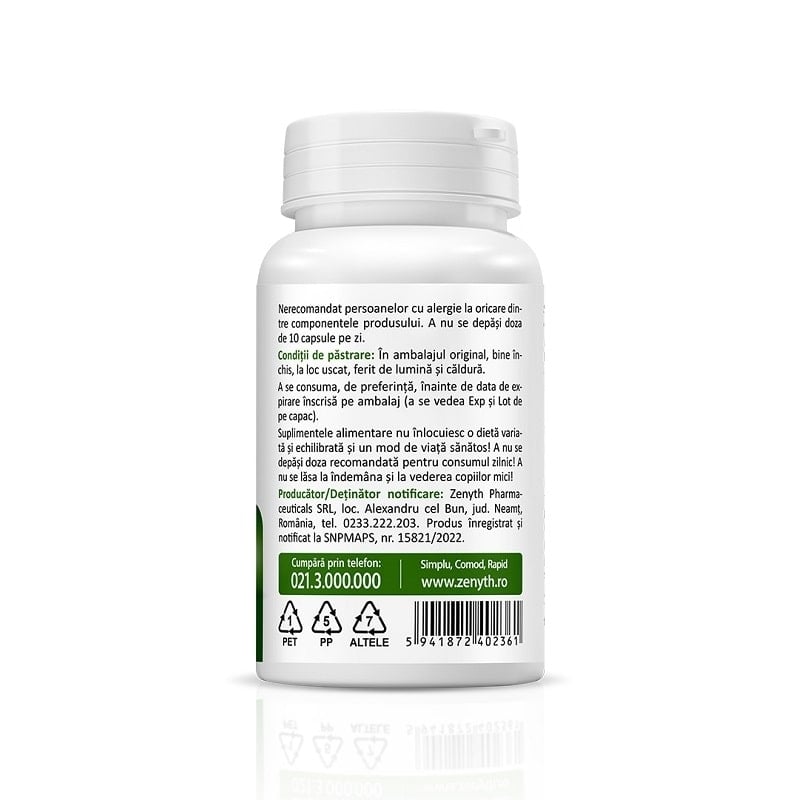 Monolaurin, 500 mg, 30 capsule, Zenyth Monolaurin, 500 mg, 30 capsule, Zenyth