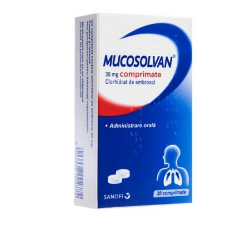 Mucosolvan, 30 mg, 20 comprimate, Sanofi Mucosolvan, 30 mg, 20 comprimate, Sanofi
