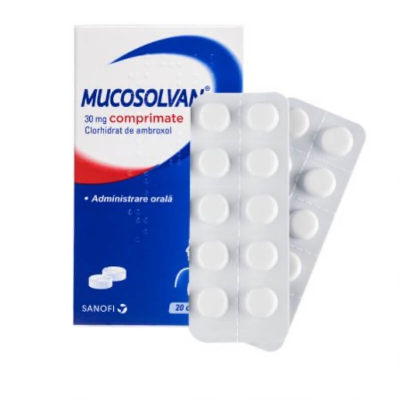 Mucosolvan, 30 mg, 20 comprimate, Sanofi Mucosolvan, 30 mg, 20 comprimate, Sanofi
