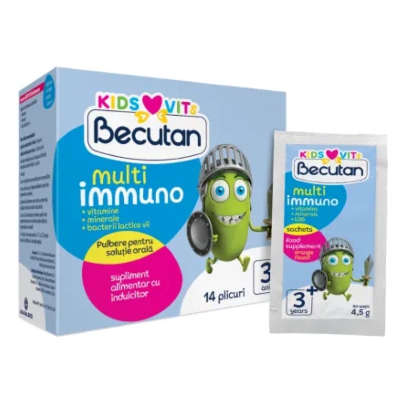 Multi Immuno Kids, 14 plicuri, Becutan Multi Immuno Kids, 14 plicuri, Becutan