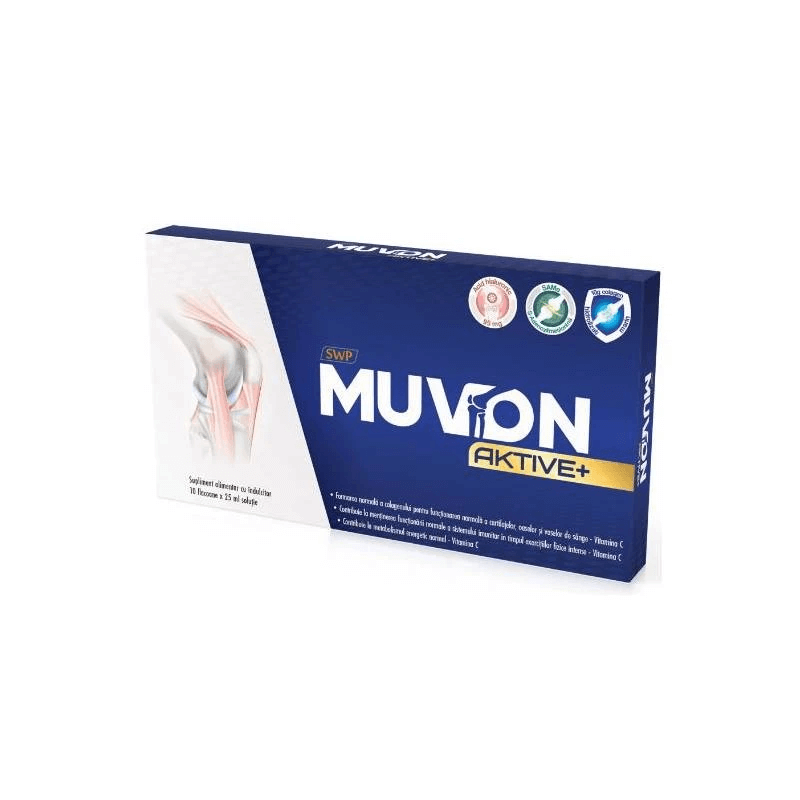 Muvon Aktive Plus (Active), 10 fiole x 25 ml, Sun Wave Pharma Muvon Aktive Plus (Active), 10 fiole x 25 ml, Sun Wave Pharma