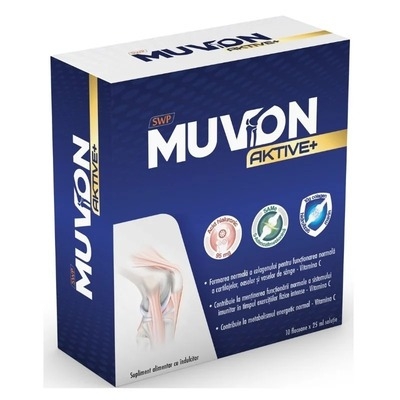 Muvon Aktive Plus (Active), 10 fiole x 25 ml, Sun Wave Pharma Muvon Aktive Plus (Active), 10 fiole x 25 ml, Sun Wave Pharma