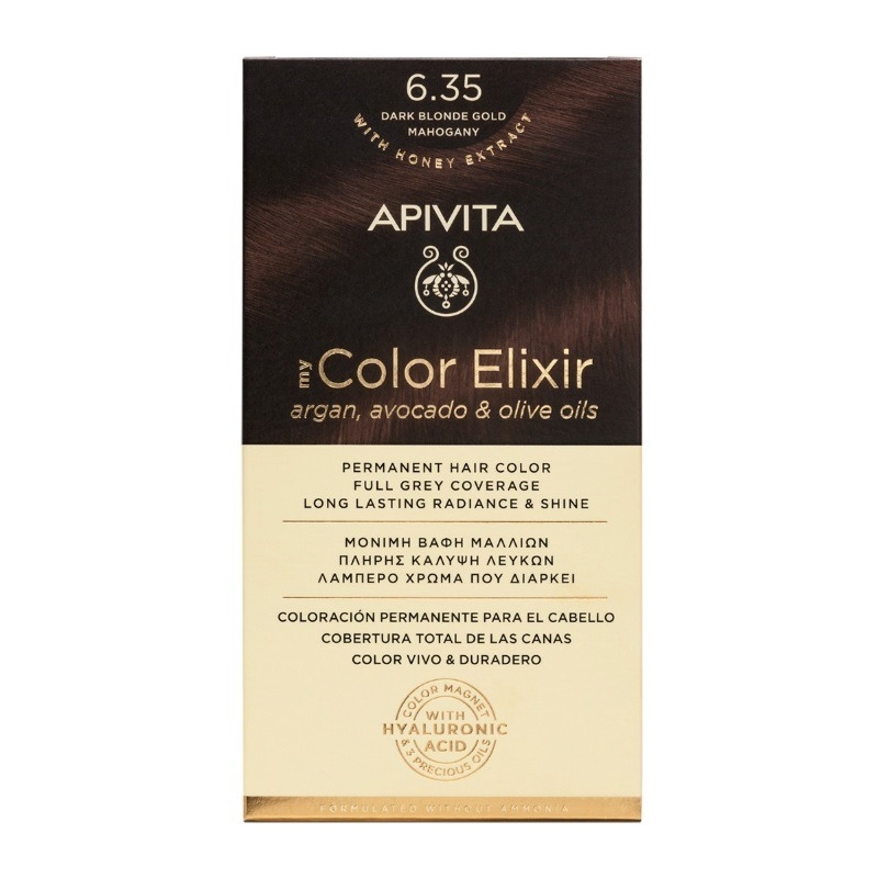 My Color Elixir vopsea par N6.35, 155ml, Apivita My Color Elixir vopsea par N6.35, 155ml, Apivita
