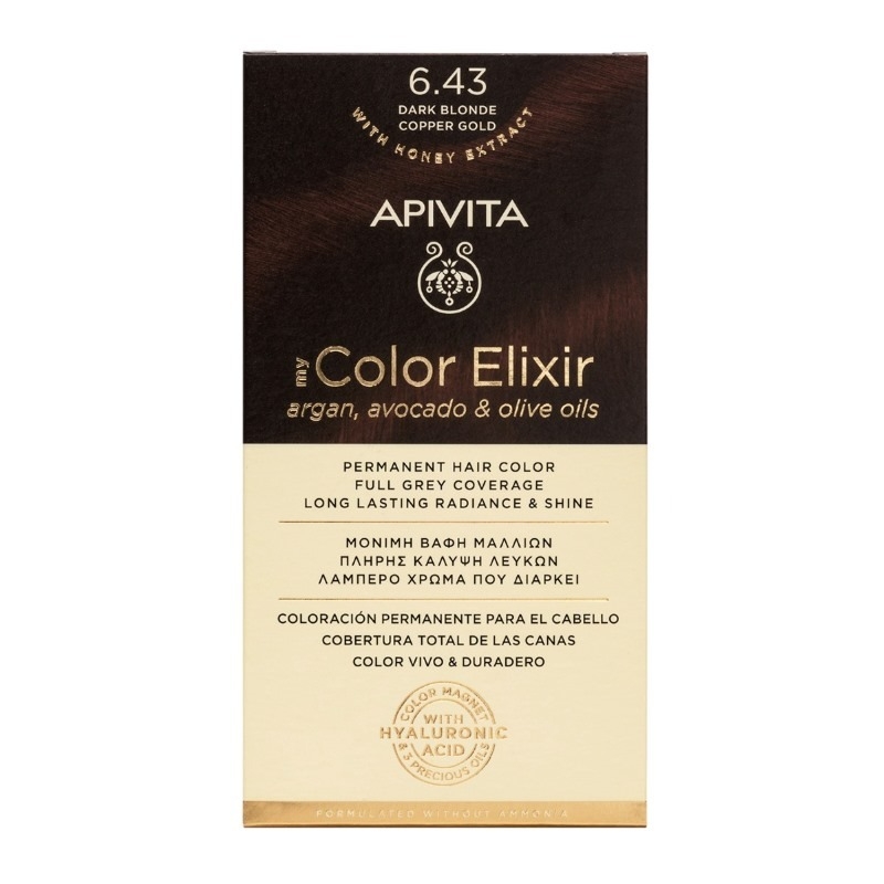 My Color Elixir vopsea par N6.43, 155ml, Apivita My Color Elixir vopsea par N6.43, 155ml, Apivita