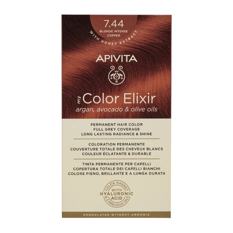 My Color Elixir vopsea par N7.44, 155ml, Apivita My Color Elixir vopsea par N7.44, 155ml, Apivita