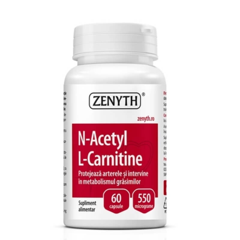N-Acetyl L-Carnitine 550 mg, 60 capsule, Zenyth N-Acetyl L-Carnitine 550 mg, 60 capsule, Zenyth