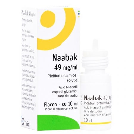 Naabak picaturi oftalmice solutie 49 mg/ ml, 10 ml, Thea Naabak picaturi oftalmice solutie 49 mg/ ml, 10 ml, Thea