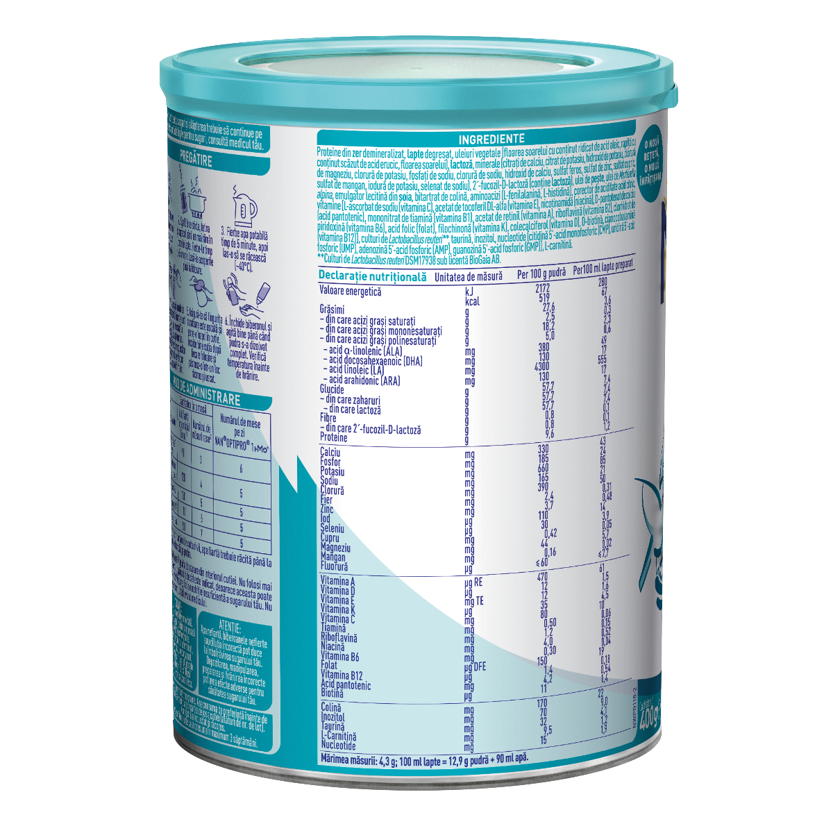 Nestle - Nan 1 Optipro HMO lapte praf pentru copii de la nastere 400g Nestle - Nan 1 Optipro HMO lapte praf pentru copii de la nastere 400g