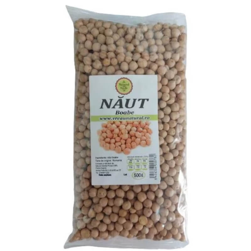 Naut boabe, 500 g, Natural Seeds Naut boabe, 500 g, Natural Seeds