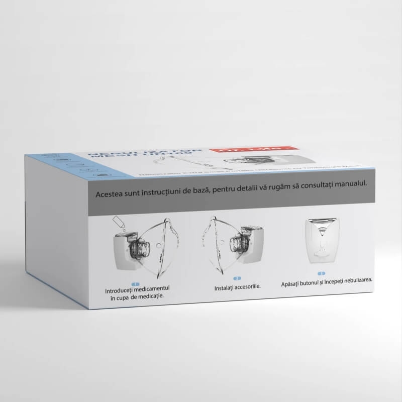Nebulizator portabil ultrasonic cu tehnologie Mesh Extra Small UN100, Dr. Life Nebulizator portabil ultrasonic cu tehnologie Mesh Extra Small UN100, Dr. Life