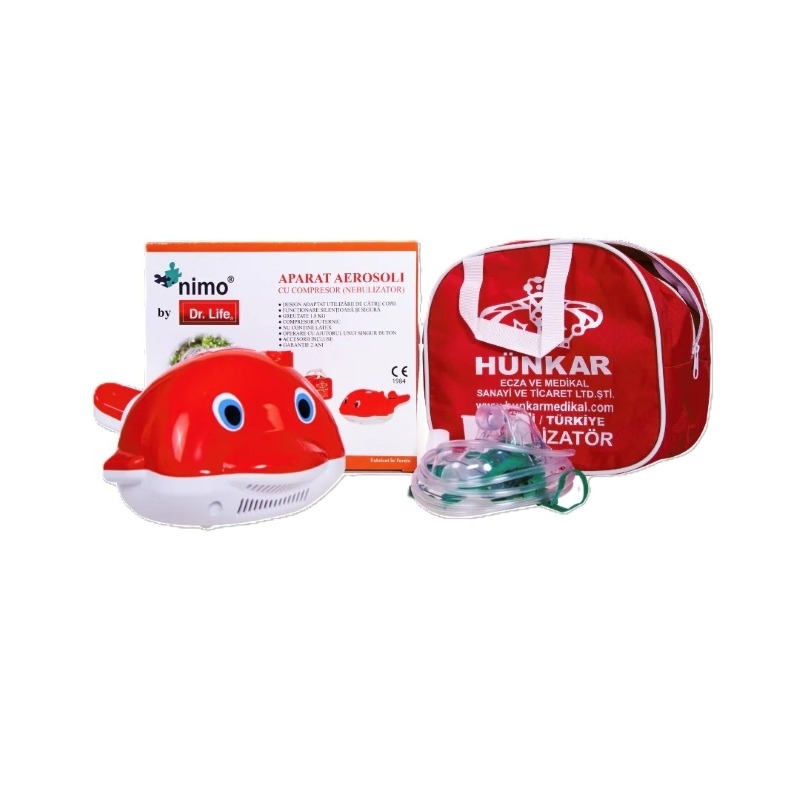 Nebulizator cu compresor MDL1 Delfin Nimo, Dr. Life Nebulizator cu compresor MDL1 Delfin Nimo, Dr. Life